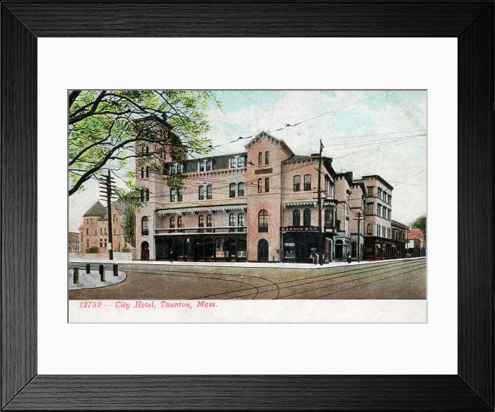 Framed Print : City Hotel, Taunton, Massachusetts, USA Framed Print : City Hotel, Taunton, Massachusetts, USA