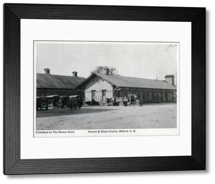 Framed Print : Boston & Maine Station, Milford, New Hampshire, USA Framed Print : Boston & Maine Station, Milford, New Hampshire, USA