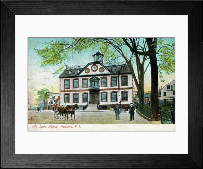 Framed Print : The Old State House, Newport, Rhode Island, USA Framed Print : The Old State House, Newport, Rhode Island, USA