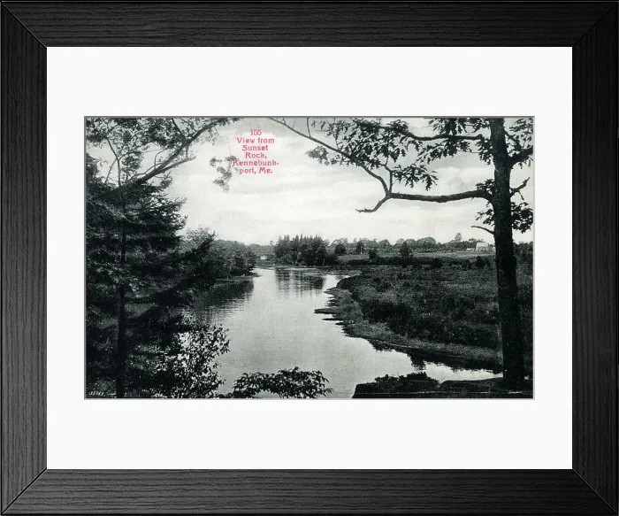 Framed Print : View from Sunset Rock, Kennebunkport, Maine, USA Framed Print : View from Sunset Rock, Kennebunkport, Maine, USA