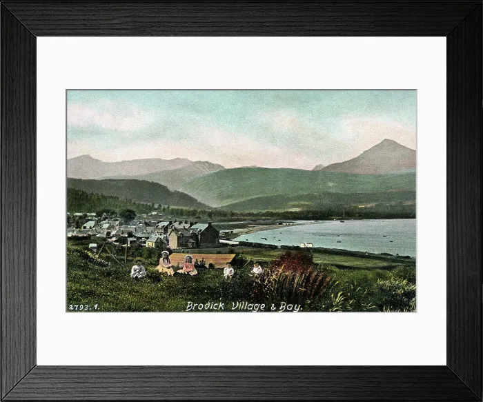 Framed Print : Brodrick Village and Bay, Isle of Arran, Scotland Framed Print : Brodrick Village and Bay, Isle of Arran, Scotland