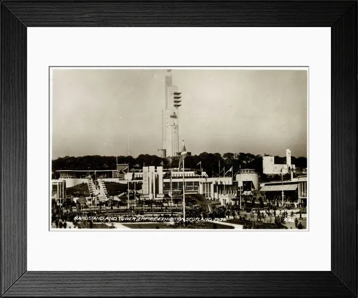 Framed Print : Bandstand and Tower, Empire Exhibition, Scotland Framed Print : Bandstand and Tower, Empire Exhibition, Scotland
