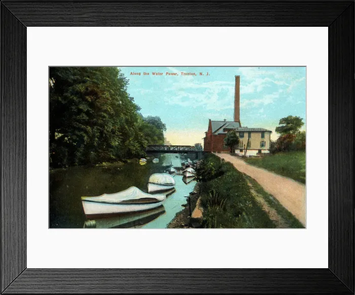 Framed Print : Power Station on the banks of the Delaware River, Trenton Framed Print : Power Station on the banks of the Delaware River, Trenton