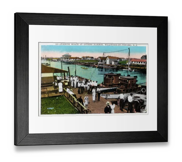 Framed Print : Fishing boats, Ottens Harbor, Wildwood-by-the-Sea, NJ, USA Framed Print : Fishing boats, Ottens Harbor, Wildwood-by-the-Sea, NJ, USA