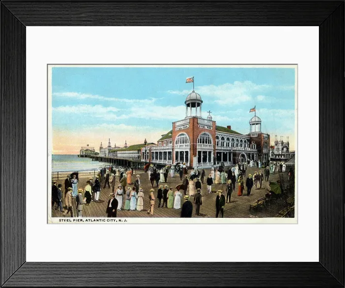 Framed Print : Steel Pier, Atlantic City, New Jersey, USA Framed Print : Steel Pier, Atlantic City, New Jersey, USA