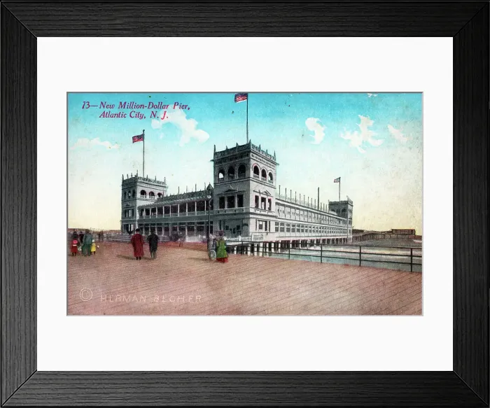Framed Print : Atlantic City, New Jersey, USA - The New Million Dollar Pier Framed Print : Atlantic City, New Jersey, USA - The New Million Dollar Pier