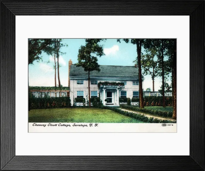 Framed Print : Chauncey Olcott's Cottage, Saratoga, NY State, USA Framed Print : Chauncey Olcott's Cottage, Saratoga, NY State, USA
