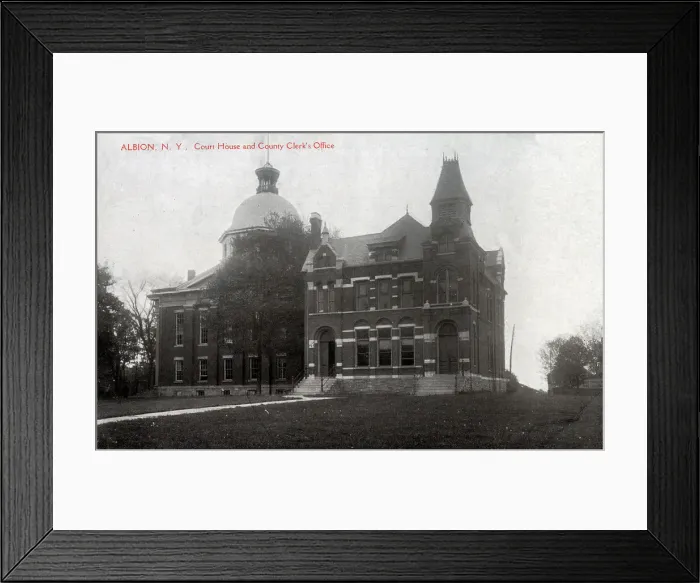Framed Print : Court House and County Clerk's Office, Albion, NY State, USA Framed Print : Court House and County Clerk's Office, Albion, NY State, USA