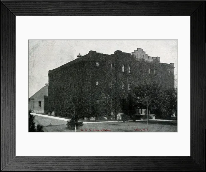 Framed Print : W. N. Y. House of Refuge at Albion, NY State, USA Framed Print : W. N. Y. House of Refuge at Albion, NY State, USA