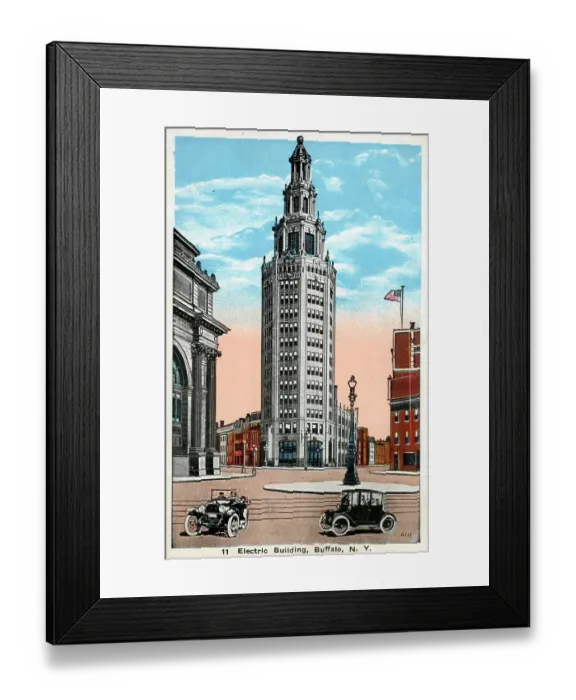 Framed Print : Electric Building, Buffalo, NY State, USA Framed Print : Electric Building, Buffalo, NY State, USA