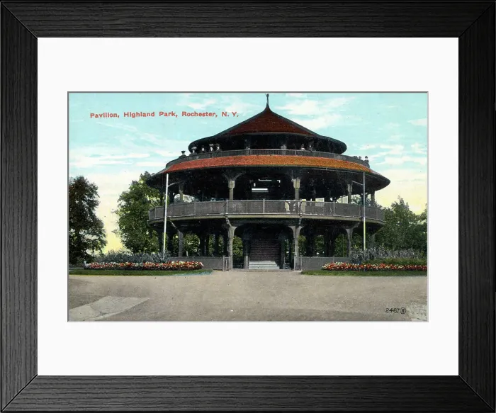 Framed Print : Pavilion in Highland Park, Rochester, NY State, USA Framed Print : Pavilion in Highland Park, Rochester, NY State, USA