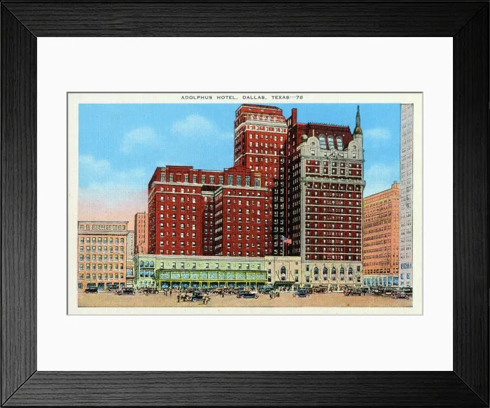 Framed Print : Dallas, Texas, USA - Adolphus Hotel Framed Print : Dallas, Texas, USA - Adolphus Hotel