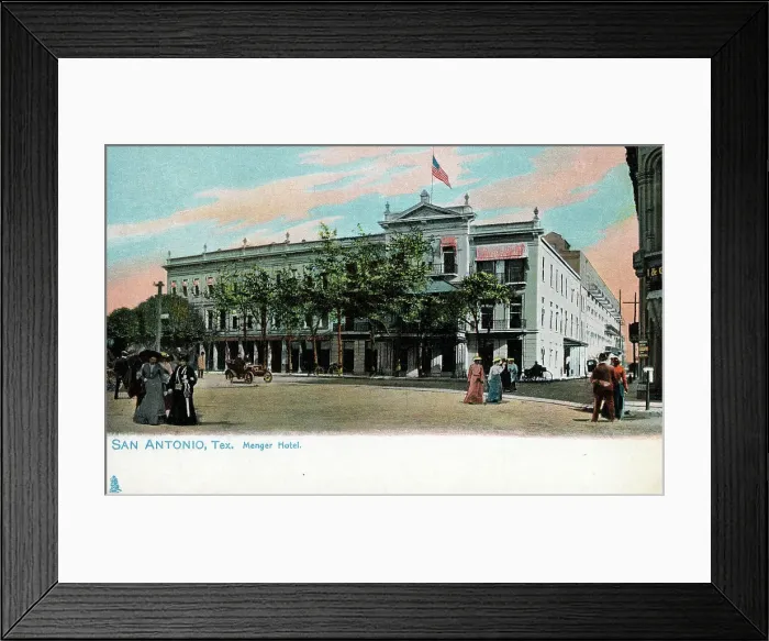 Framed Print : Menger Hotel, Alamo Plaza, San Antonio, Texas, USA Framed Print : Menger Hotel, Alamo Plaza, San Antonio, Texas, USA