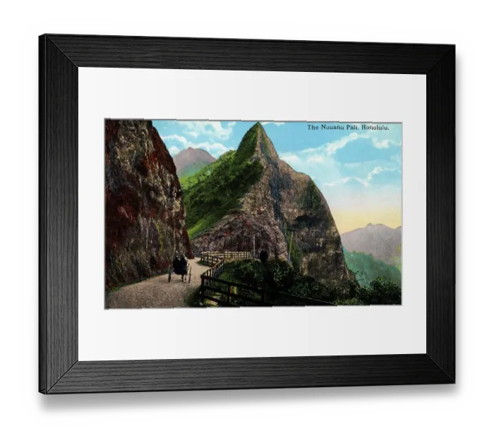 Framed Print : Hawaii, USA - The Nu'uanu Pali Framed Print : Hawaii, USA - The Nu'uanu Pali