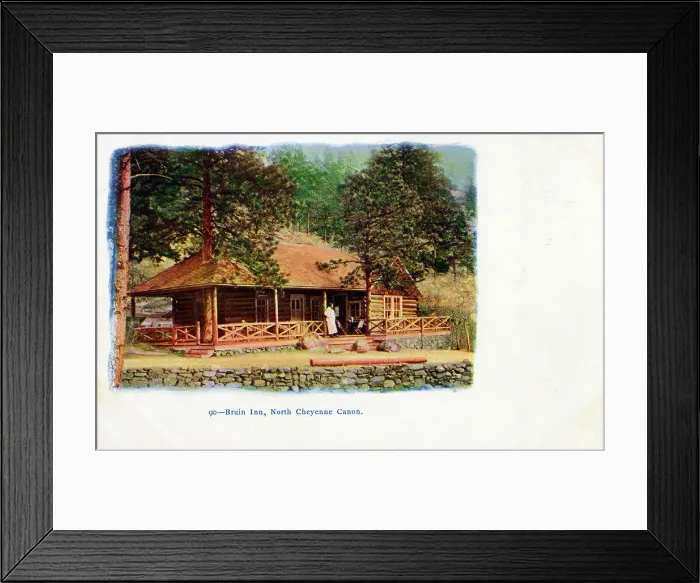 Framed Print : Colorado, USA - Bruin Inn, North Cheyenne Canon Framed Print : Colorado, USA - Bruin Inn, North Cheyenne Canon