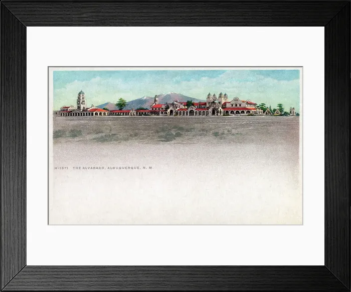 Framed Print : Albuquerque, New Mexico, Indian Building - Santa Fe Station Framed Print : Albuquerque, New Mexico, Indian Building - Santa Fe Station