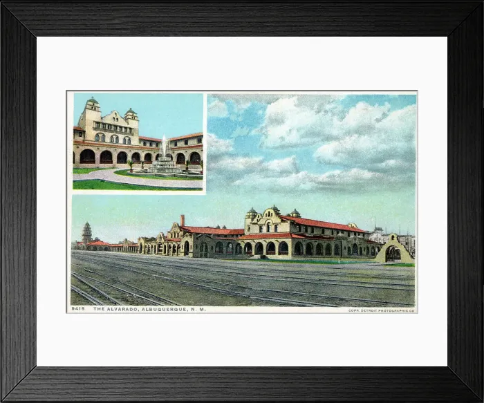 Framed Print : Albuquerque, New Mexico, Indian Building - Santa Fe Station Framed Print : Albuquerque, New Mexico, Indian Building - Santa Fe Station