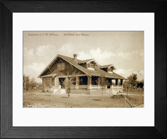 Framed Print : New Mexico, USA - Artesia - C. W. Williams Residence Framed Print : New Mexico, USA - Artesia - C. W. Williams Residence