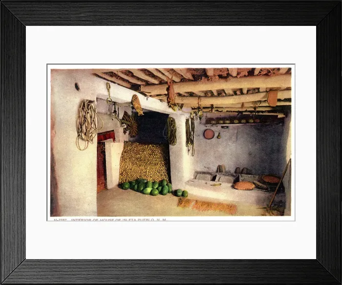 Framed Print : Interior of House of Isleta Pueblo, New Mexico, USA Framed Print : Interior of House of Isleta Pueblo, New Mexico, USA