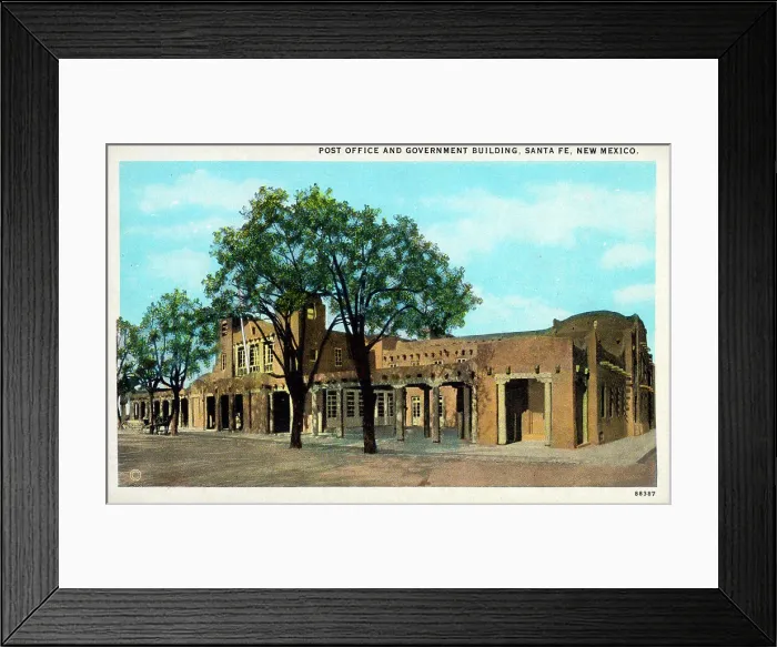 Framed Print : Post Office, Government Building, Santa Fe, New Mexico, USA Framed Print : Post Office, Government Building, Santa Fe, New Mexico, USA