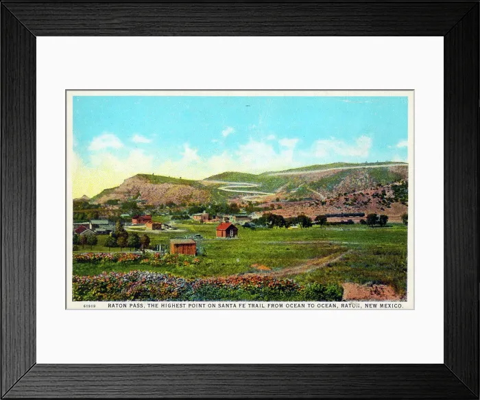 Framed Print : Raton Pass, Santa Fe Trail, Raton, New Mexico, USA Framed Print : Raton Pass, Santa Fe Trail, Raton, New Mexico, USA