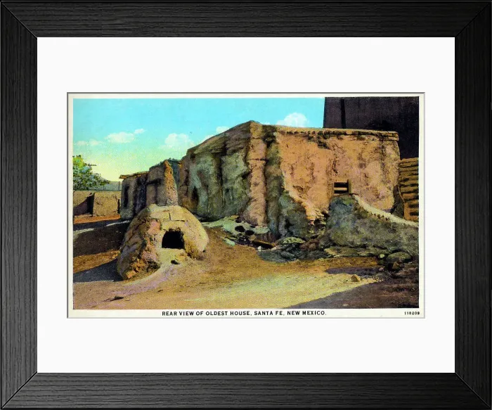 Framed Print : The Oldest House (Rear view), Santa Fe, New Mexico, USA Framed Print : The Oldest House (Rear view), Santa Fe, New Mexico, USA