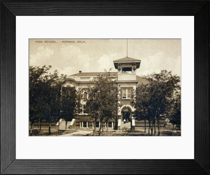 Framed Print : The High School, Norman, Oklahoma, USA Framed Print : The High School, Norman, Oklahoma, USA