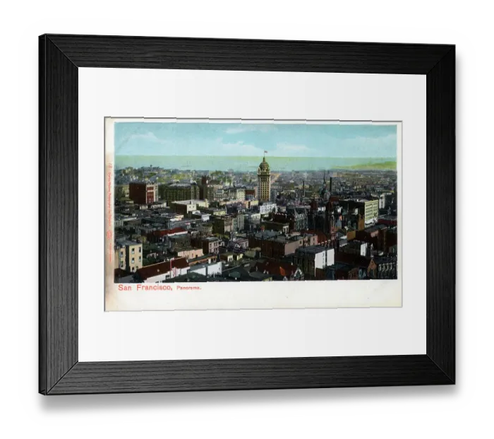 Framed Print : Panorama of the San Francisco Skyline, California, USA Framed Print : Panorama of the San Francisco Skyline, California, USA