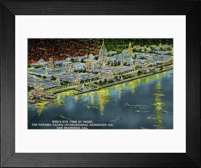 Framed Print : The Panama Pacific International Exposition by Night Framed Print : The Panama Pacific International Exposition by Night