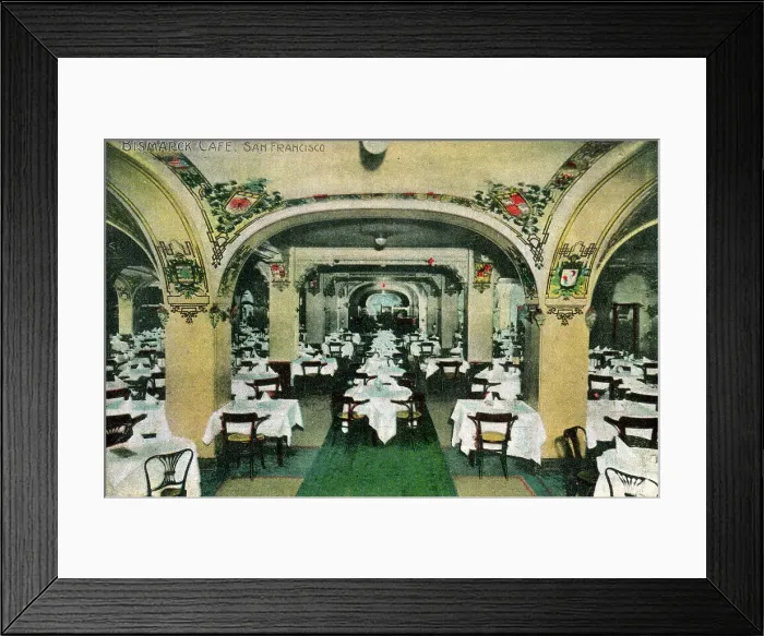 Framed Print : Bismarck Cafe, San Francisco, Califronia, USA Framed Print : Bismarck Cafe, San Francisco, Califronia, USA