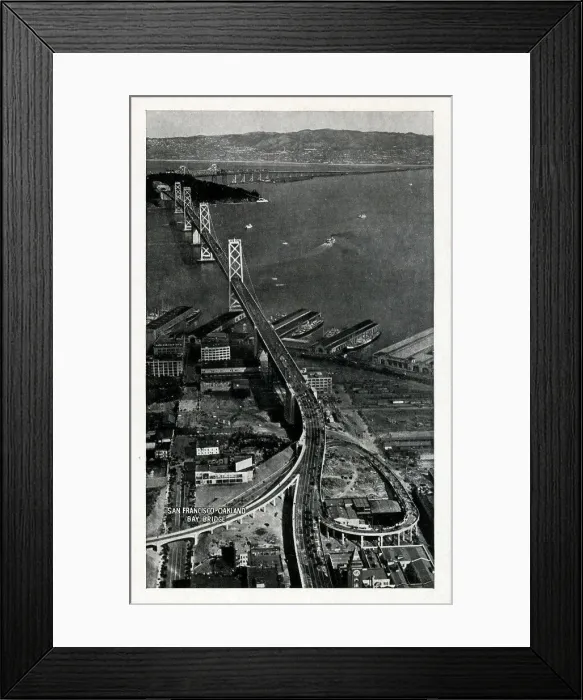 Framed Print : San Francisco, California, USA - Oakland Bay Bridge Framed Print : San Francisco, California, USA - Oakland Bay Bridge