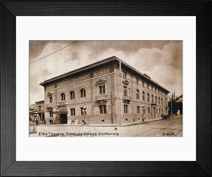 Framed Print : Elks Theatre, San Luis Obispo, California, USA Framed Print : Elks Theatre, San Luis Obispo, California, USA