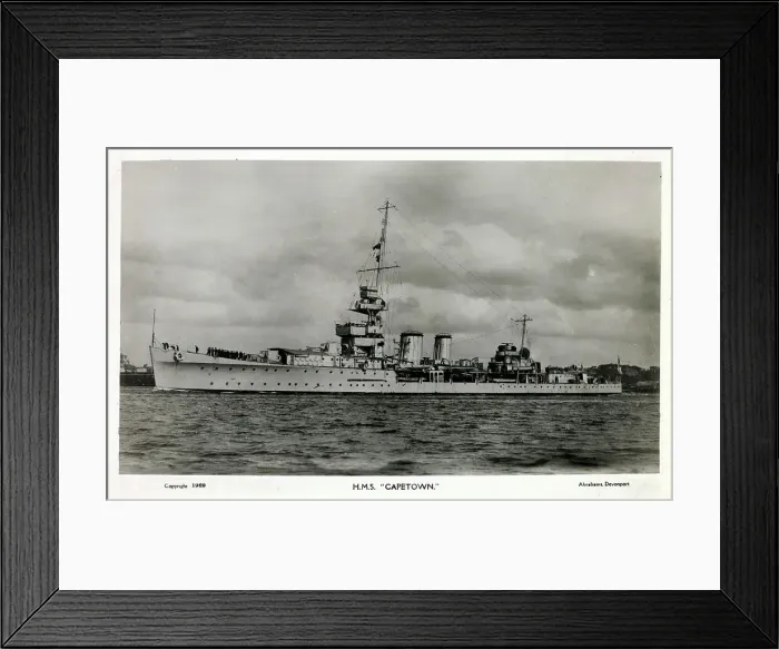 Framed Print : HMS Capetown Framed Print : HMS Capetown