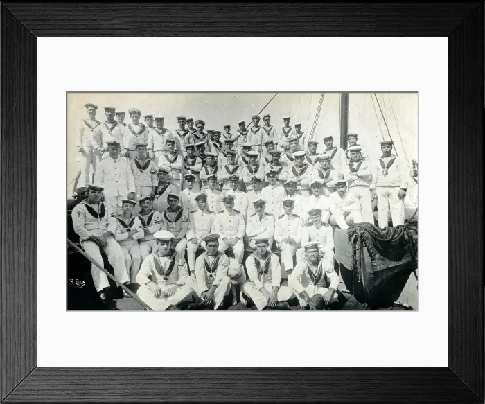 Framed Print : Approximately 60 Royal Navy Crew at Malta Framed Print : Approximately 60 Royal Navy Crew at Malta