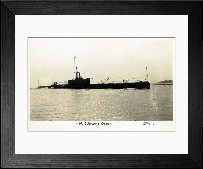Framed Print : British Royal Navy HMS Submarine - Oberon Framed Print : British Royal Navy HMS Submarine - Oberon