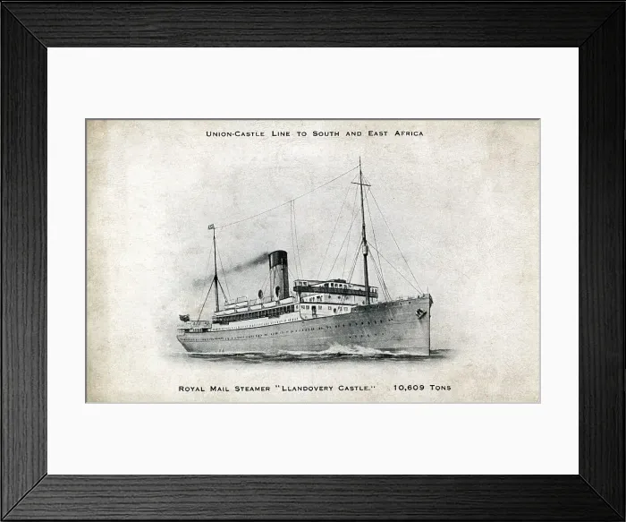 Framed Print : RMS (Royal Mail Steamer) Llandovery Castle Framed Print : RMS (Royal Mail Steamer) Llandovery Castle