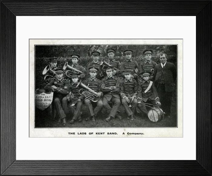Framed Print : The Lads of Kent Brass Band - A Company Framed Print : The Lads of Kent Brass Band - A Company