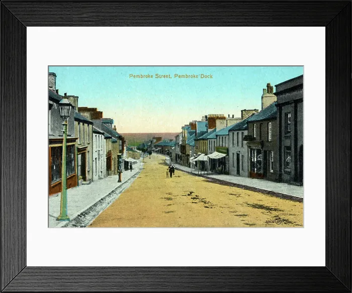 Framed Print : Pembroke Street, Pembroke Dock, Wales Framed Print : Pembroke Street, Pembroke Dock, Wales