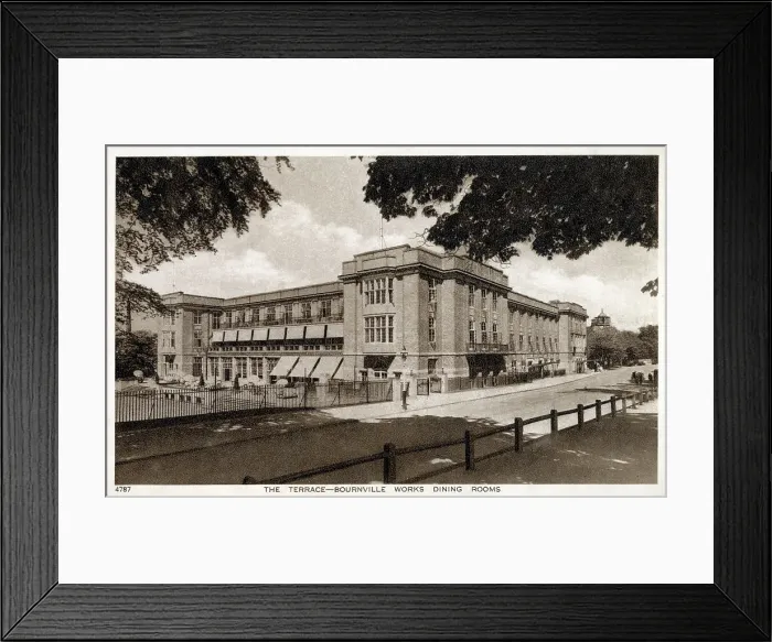 Framed Print : Birmingham, The Terrace, Bournville Works Dining Rooms Framed Print : Birmingham, The Terrace, Bournville Works Dining Rooms