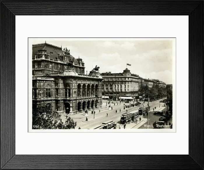 Framed Print : The Opera House and Bristol Hotel, Vienna, Austria Framed Print : The Opera House and Bristol Hotel, Vienna, Austria