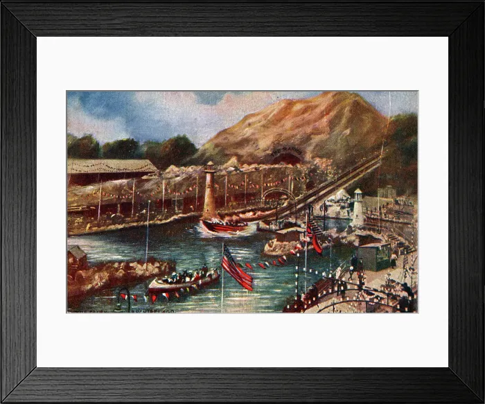Framed Print : Crystal Palace - The Fairy Archipelago Water Chute Framed Print : Crystal Palace - The Fairy Archipelago Water Chute