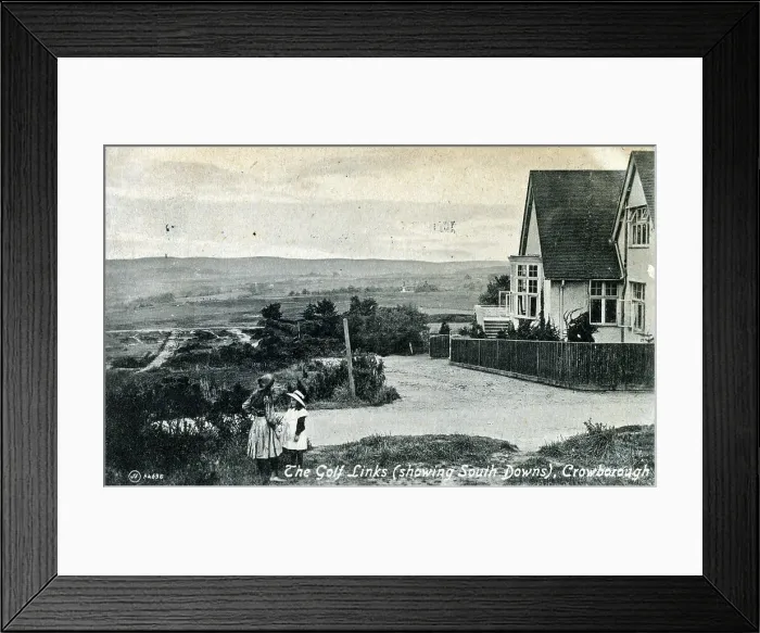 Framed Print : Golf Links (view of South Downs), Crowborough, East Sussex Framed Print : Golf Links (view of South Downs), Crowborough, East Sussex