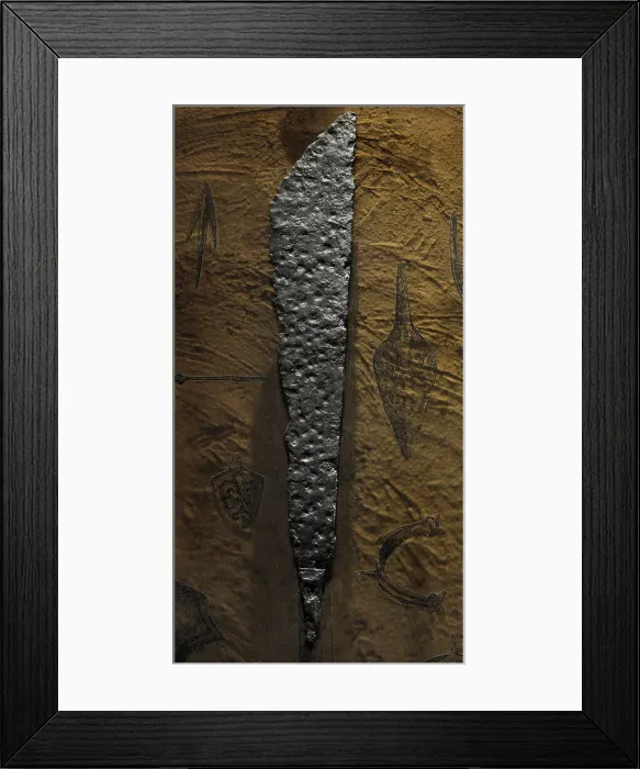 Framed Print : Combat knife, 9th-10th centuries. Latvia Framed Print : Combat knife, 9th-10th centuries. Latvia