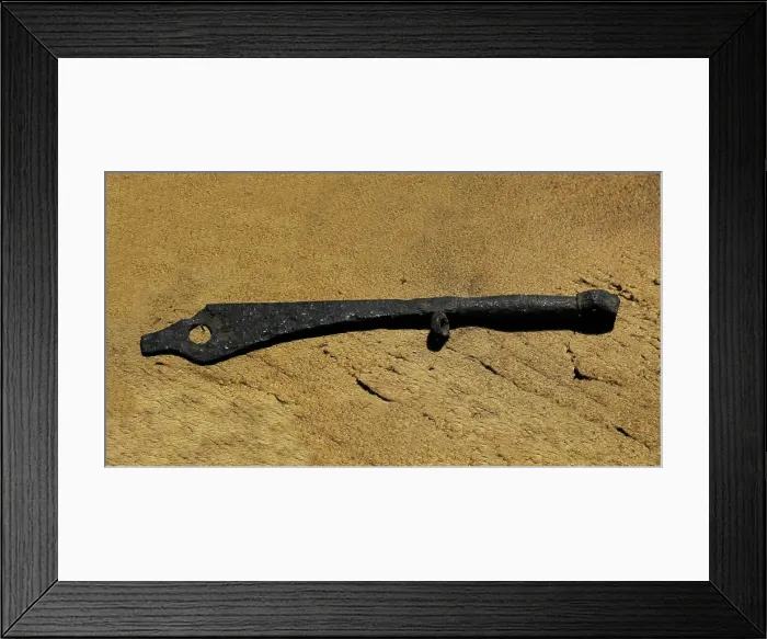 Framed Print : Pistol mechanism winding key. Germany, 16th century Framed Print : Pistol mechanism winding key. Germany, 16th century
