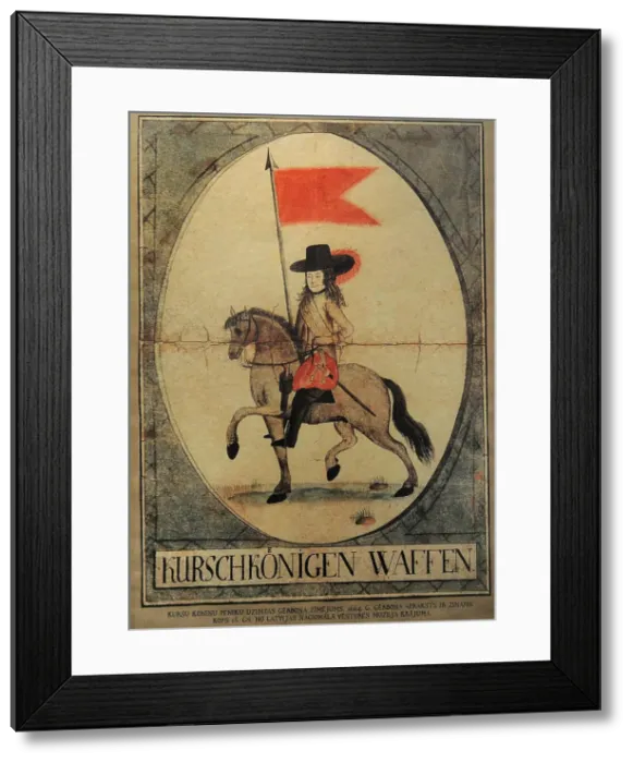 Framed Print : Curonian Kings. Coat of arms. Kurschkonigen, Courland Framed Print : Curonian Kings. Coat of arms. Kurschkonigen, Courland