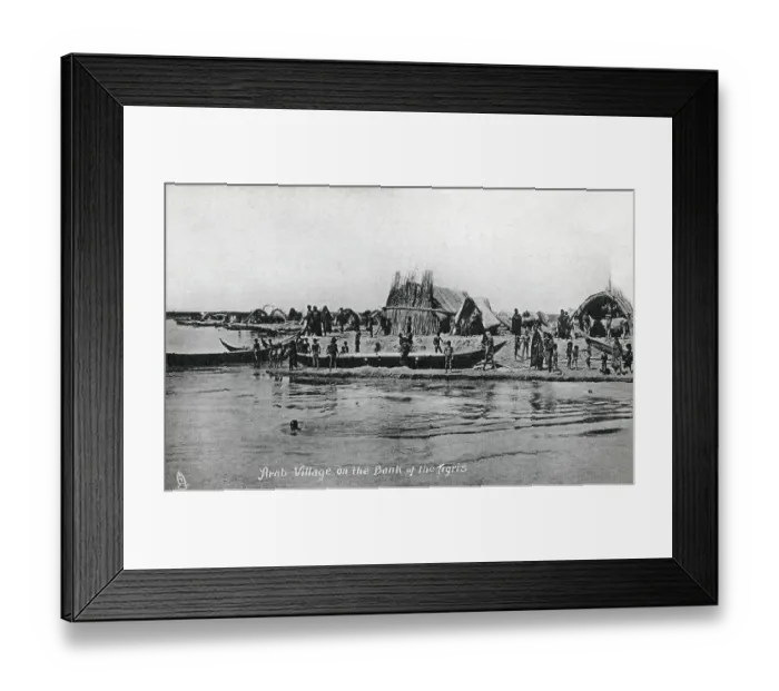 Framed Print : Iraq - Village on the banks of the River Tigris Framed Print : Iraq - Village on the banks of the River Tigris