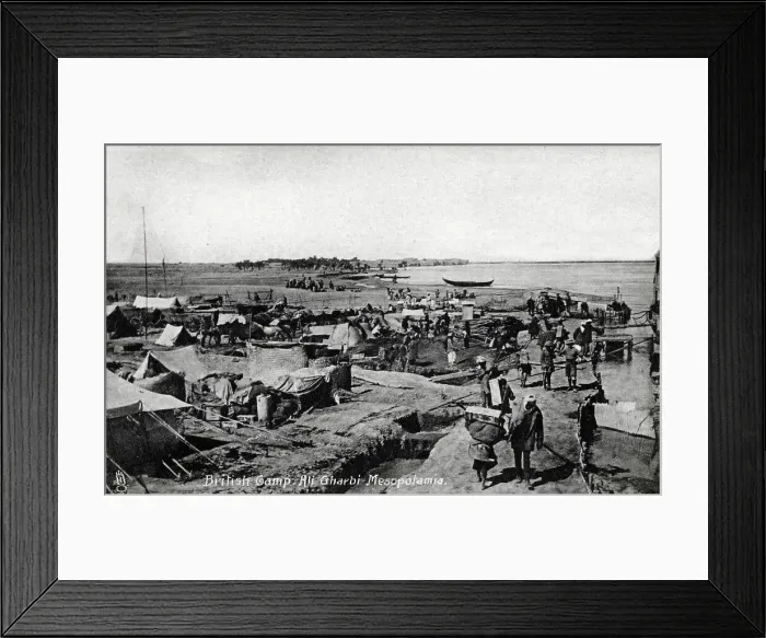Framed Print : British Camp at Ali Gharbi, Iraq (Mesopotamia) Framed Print : British Camp at Ali Gharbi, Iraq (Mesopotamia)