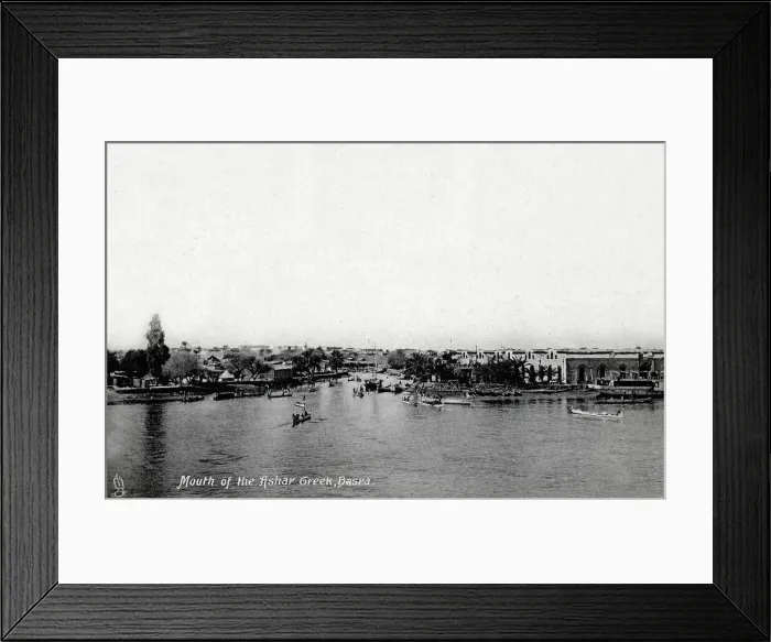 Framed Print : Iraq - The Mouth of the Ashar Creek, Basra Framed Print : Iraq - The Mouth of the Ashar Creek, Basra