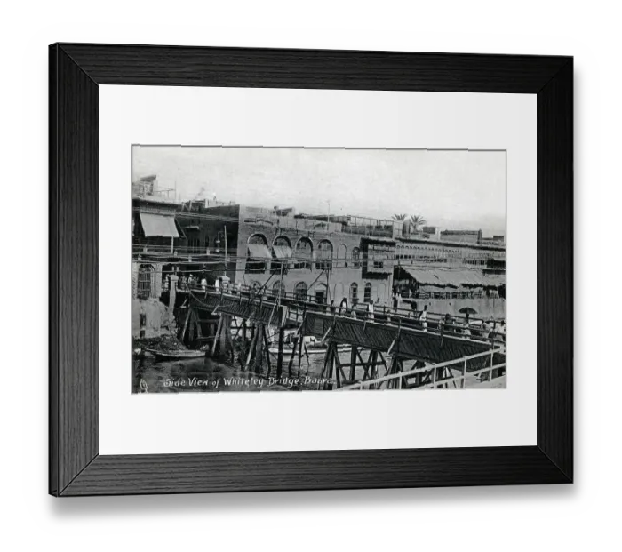 Framed Print : Iraq - Side View of the Whiteley Bridge, Basra Framed Print : Iraq - Side View of the Whiteley Bridge, Basra