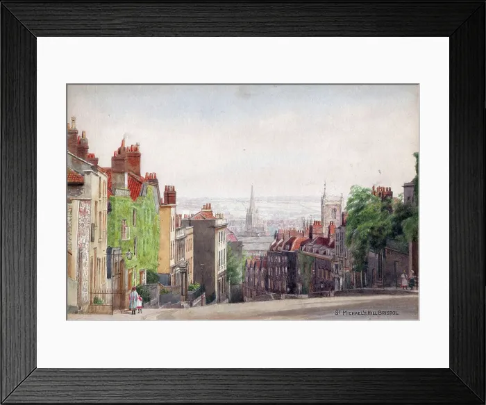 Framed Print : St Michael's Hill, Bristol Framed Print : St Michael's Hill, Bristol
